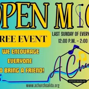 Open Mic At A Church Flyer