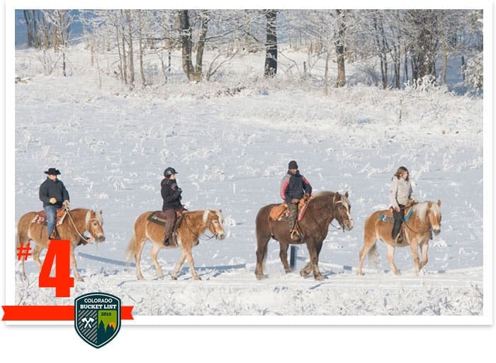 #4 Take A Winter Horseback Ride